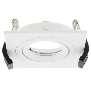 Vierkant Lumiko inbouw armatuur 90 x 90mm wit kantelbaar