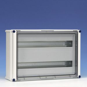 Lege kast scharn.deksel+hoedprofiel 2 slots