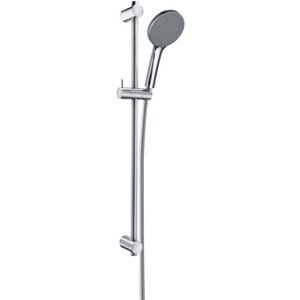 Glijstangcombinatie GINEVRA 730mm chroom incl. slang 150cm en 3 straalsoorten douchekop