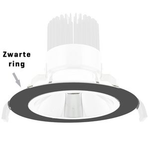 Ronde pasring 170mm voor Juno module Zwart