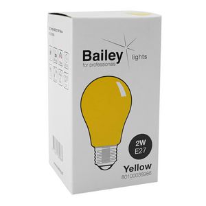 LED-lamp A60 Party E27 2W geel