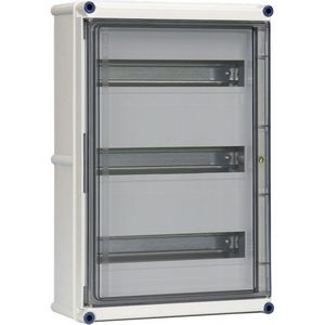 Lege kast scharn.deksel+hoedprofiel 3 slots