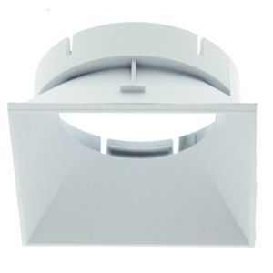 Vierkante inzet reflector 60x60mm wit