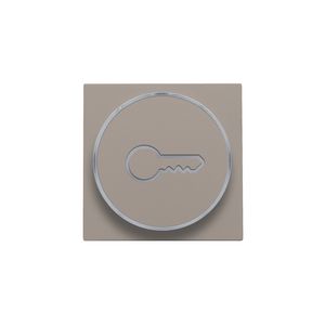 Afwerkingsset doorschijnende ring sleutelsymb. 6A bronze c.