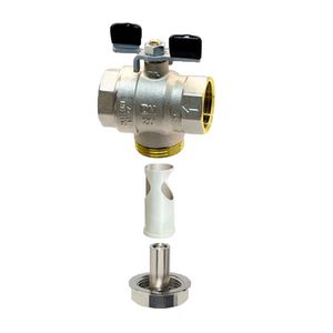 Pro Kogelafsluiter met filter en magneet 1" vlinder