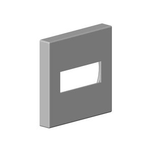 Rozet v. wanduitloop 60x60x9mm chr gebors.