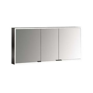 Spiegelkast Prime Facelift opbouw 1400mm 3 deur Ip 20 Zwart