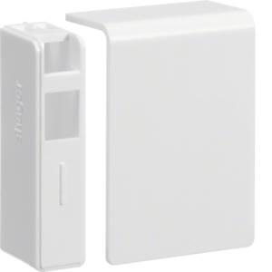 Eindstuk L/R voor goot 55mm hoog SL verkeerswit