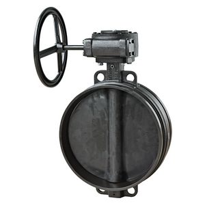 Shurjoint groef vlinderklep met wormwiel MM 355,6mm zwart