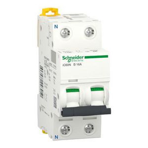 Installatieautomaat 1-polig + Nul In= 16A B-karakteristiek iC60N