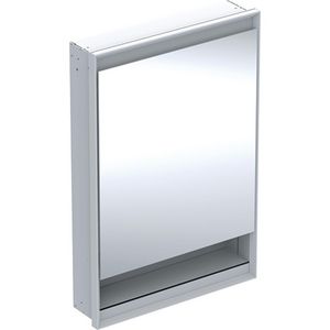 Inbouw spiegelkast met nis deur links 60x90cm ComfortLight Wit ONE excl. ruwbouwbox