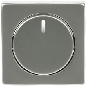 Centraalplaat + knop v draaidimmer pure-rvs (6540-866-102)