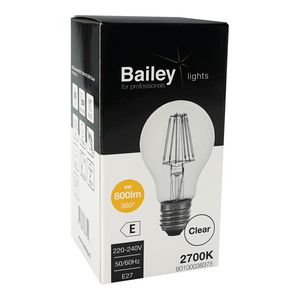 LED-lamp A60 CL FIL E27 6W 60W 800lm 827 helder