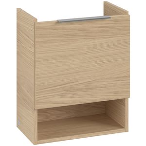Wastafelonder. ARCHITECTURA 430x520x255mm Nordic Oak B88400VJ greep alu. glans