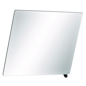 Spiegel kantelbaar 600x500 met mat zwarte greep