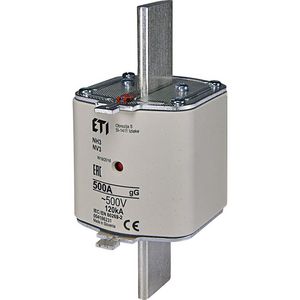 Zekering 500V 500A NH3 gG VVE=3