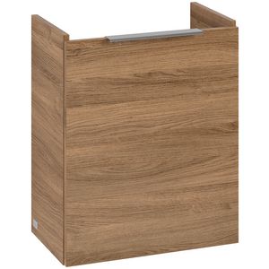 Wastafelonder. ARCHITECTURA 430x520x255mm Oak Kansas B88300RH greep alu. glans