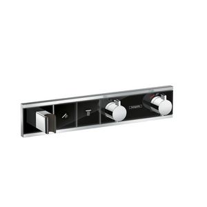 Afbouwdeel inbouwthermostaat RainSelect 2 functies 26l/min. zwart/chroom