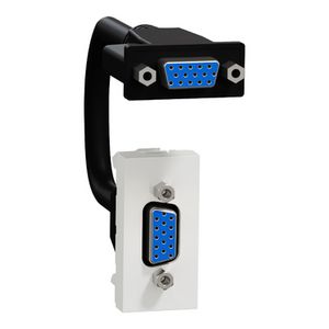 VGA HD15 female 1 Module Wit Unica