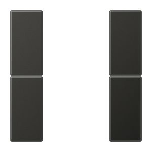Tastafdekking compleet 2-voudig LS antraciet KNX