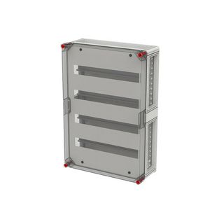 Lege kast met DIN rail 4 DIN rails 125 mm