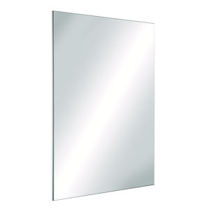 Spiegel onbreekbaar 485 x 585mm RVS m. onzichtbare bev.