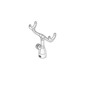 Houder v. handdouche Vork 124x136x41mm wit