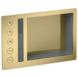 AXOR Incava Douchesysteem 600/390 met thermostaat voor 3 functies Brushed Brass