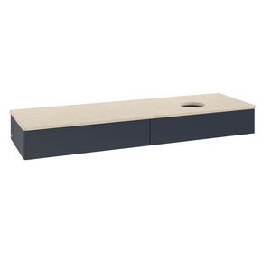 Wastafelonderkast Antao 1600x190x500mm Mid.Blue Matt Lacquer K16013HG