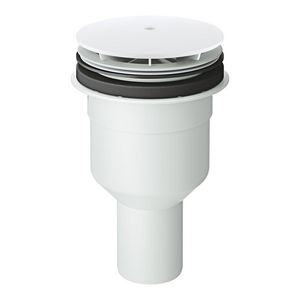 Universal afvoergarnituur verticale douche wit