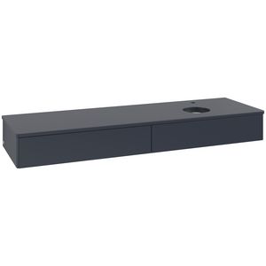 Wastafelonderkast Antao 1600x190x500mm Mid.Blue Matt Lacquer K16050HG