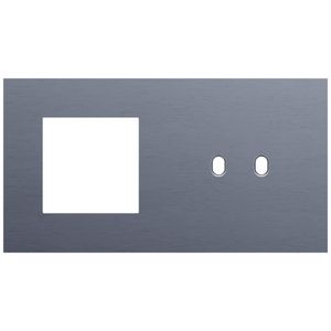 Afdekplaat 2-voud horiz. 71mm centerafst. 226-57808