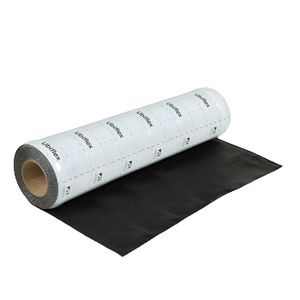 Rol a 5mtr. UBIFLEX FINIO loodvervanger 600mm zelfklevend zwart