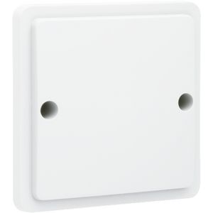 Spuitwaterdichte blindplaat wit