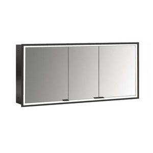 Spiegelkast Prime Facelift inbouw 1400mm 3 deur Ip 20 Zwart