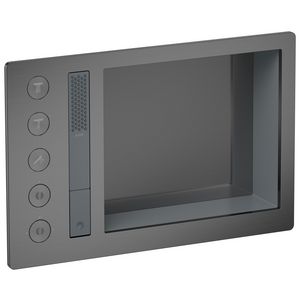 AXOR Incava Douchesysteem 600/390 met thermostaat voor 3 functies Brushed Black Chrome
