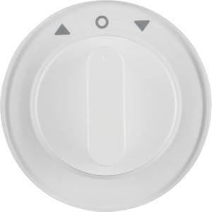 Centraalplaat draaiknop jaloezie bediening berker R.1/R.3/R.8 polarwit