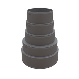 verloop ks 160-150-125-110-100 zwart voor rvt 200