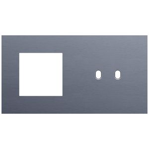 Afdekplaat 2-voud horiz. 71mm centerafst. 226-57808