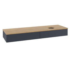 Wastafelonderkast Antao 1600x190x500mm Mid.Blue Matt Lacquer K16111HG