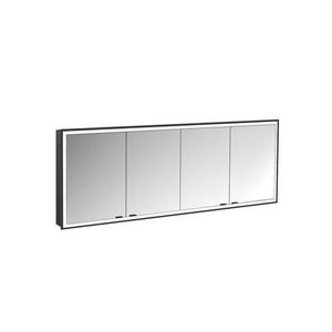 Spiegelkast Prime Facelift inbouw 1800mm 4 deur Ip 20 Zwart