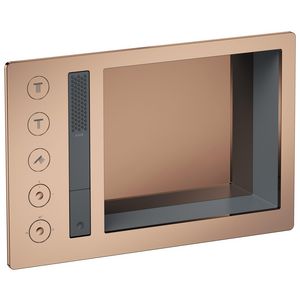 AXOR Incava Douchesysteem 600/390 met thermostaat voor 3 functies Polished Red Gold