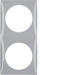 Afdekraam 2-v berker Integro flow grijs glans