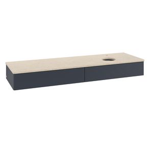Wastafelonderkast Antao 1600x190x500mm Mid.Blue Matt Lacquer K16153HG