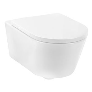 Wandcloset combipack Luxe 2.0 480mm incl. zitting softclose QR Wit