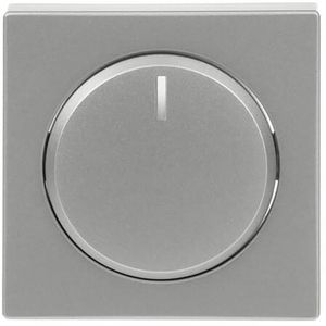 Centraalplaat + knop v draaidimmer f-aluzilver (6540-83-102)