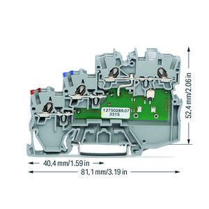 3-draads initiatorklem LED geel NPN(neg) VVE=50