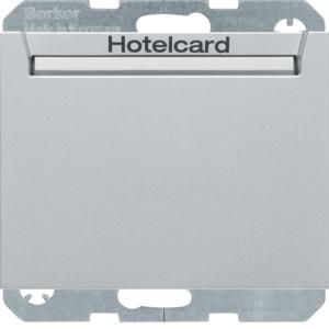 Hotelkaart-relaisschakelaar berker K.5 aluminium