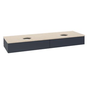 Wastafelonderkast Antao 1600x190x500mm Mid.Blue Matt Lacquer K17013HG