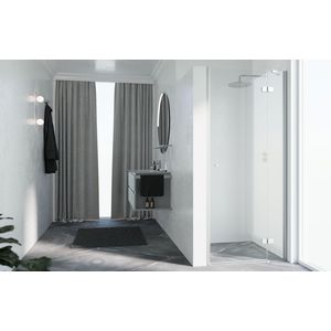 Draaideur NH-1B 95 rechts verst.940-970x2000mm glas helder profielkleur matchroom